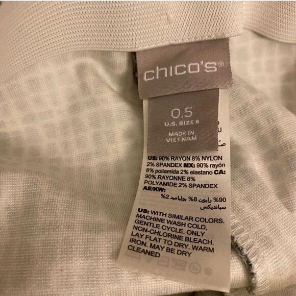 Chico's So Slimming Juliet Check-Print Ankle Pants size 6 - Picture 3 of 7
